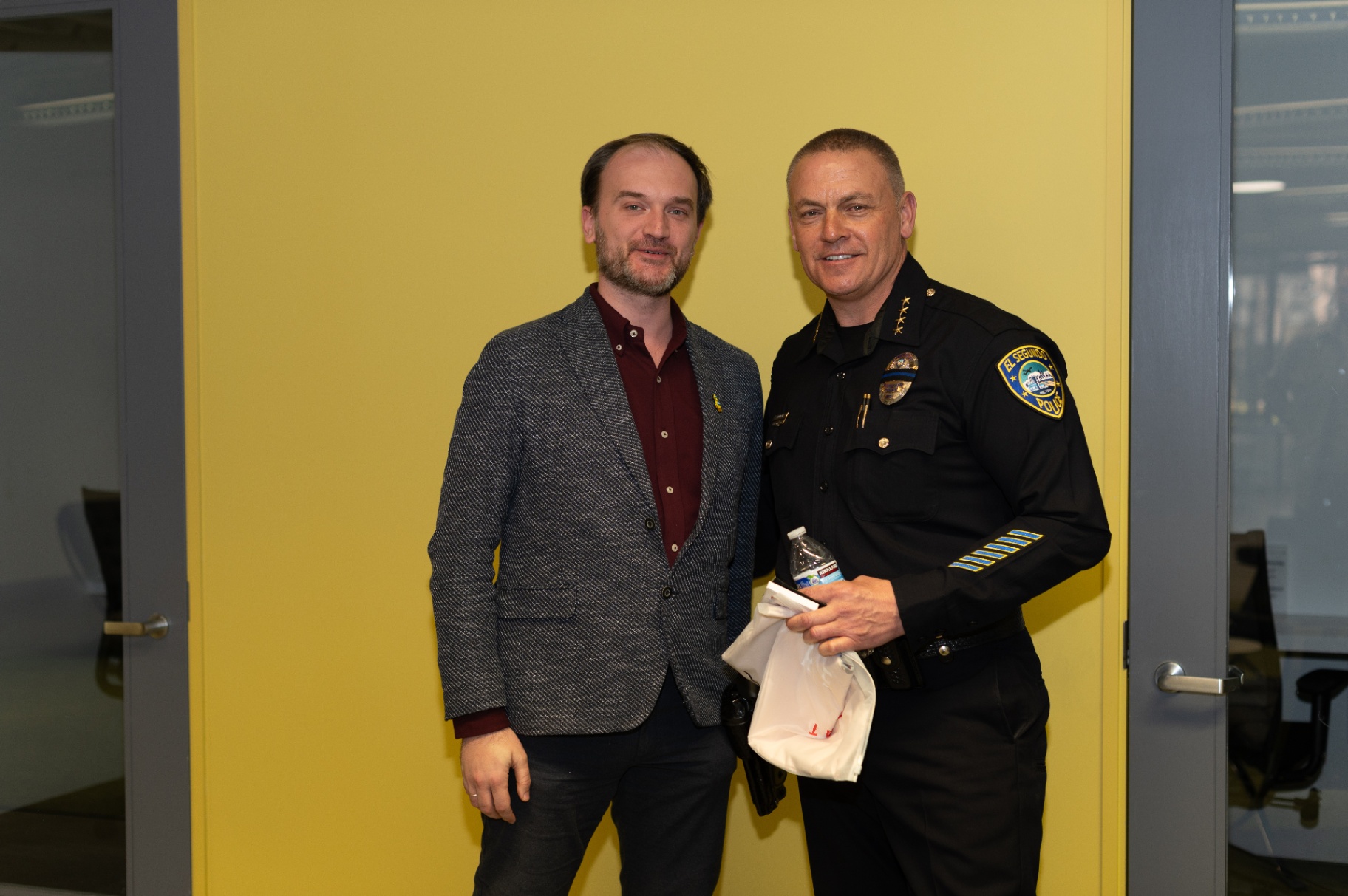 With the El Segundo Chief of Police